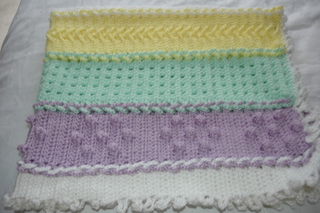 Sampler baby afghan