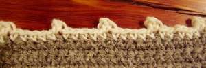 Crochet picot edging 4