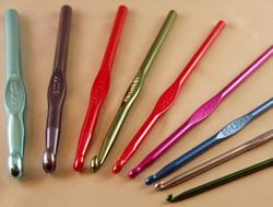 Aluminum crochet hooks