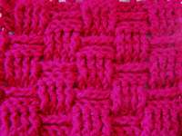 Crochet basketweave stitch