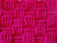 Basketweave look crochet stitches