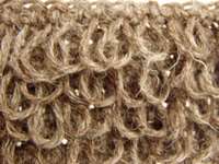 crochet loop stitch front