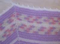 Octagon baby afghan edge