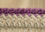 Right side crochet rope edging