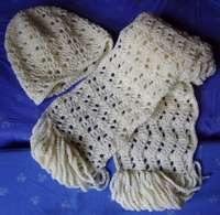 Ripple hat and scarf