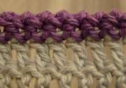 Wrong side crochet rope edging